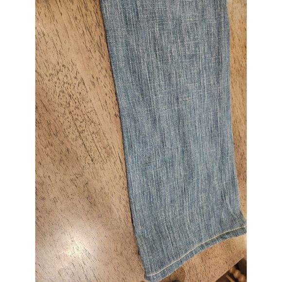 Women's vintage Y2K Mid-rise Jeans Straight 90's Light Denim Pants Blue boot cut - Picture 12 of 16